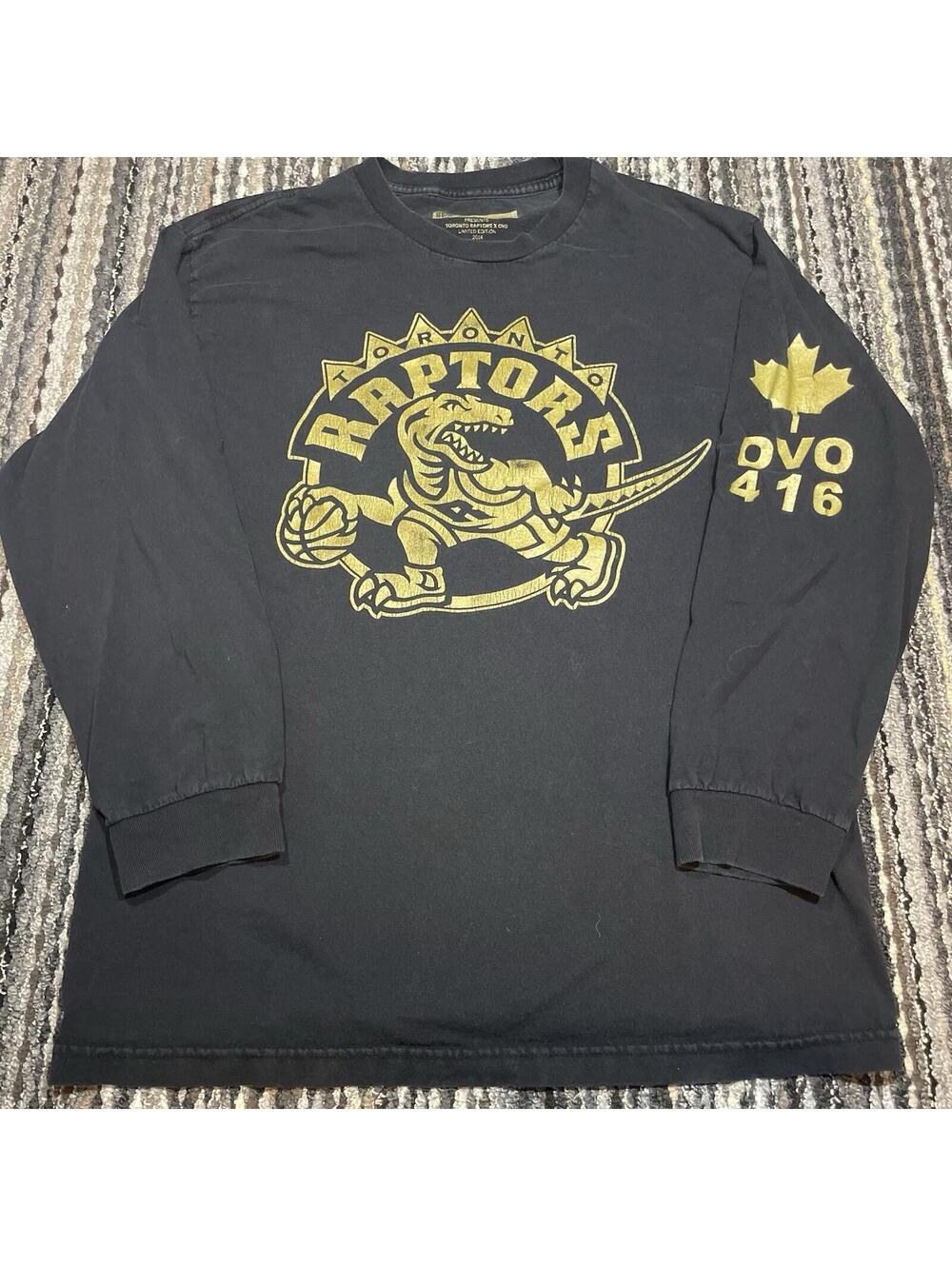 OVO Toronto Raptors Drake Night 2014 Long Sleeve Tshirt Large October’s Very Own